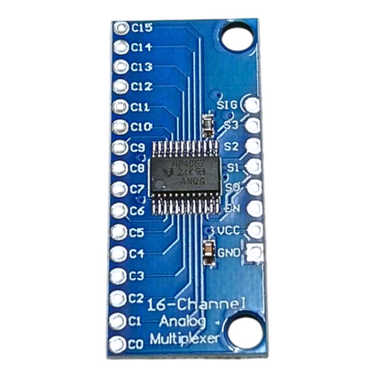 CD74HC4067 16-Channel Multiplexer – Analog multiplexer IC with 16 channels for signal routing. -Robocraze