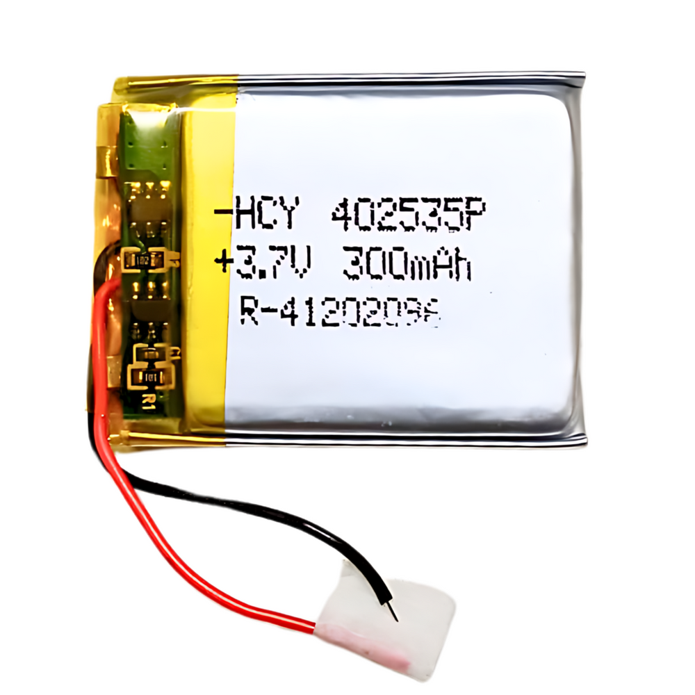 Witty Fox 300mAh Rechargeable 3.7V LiPo Battery -Lithium Polymer Battery for Drone -Robocraze
