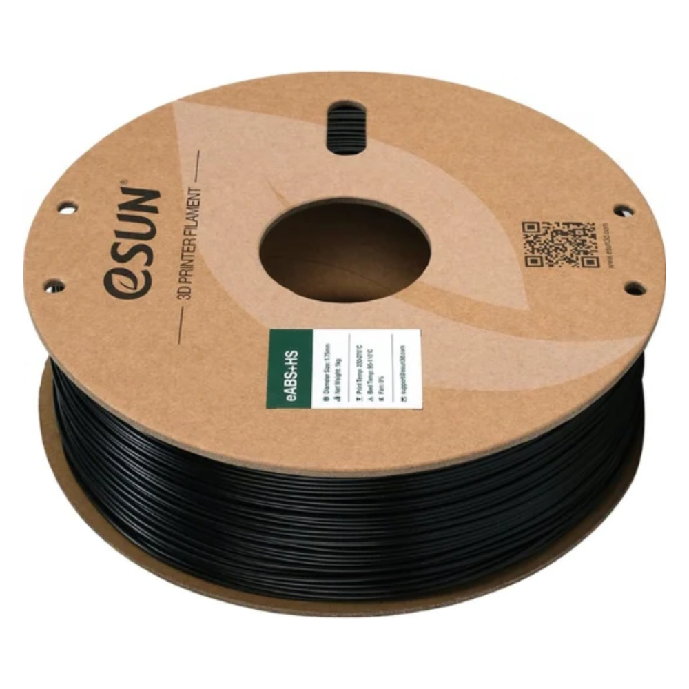 eSUN 1.75mm eABS+HS 3D Printing Filament Black Color 1kg -3D Printers/Pens -Filaments -eSun Filaments -Robocraze