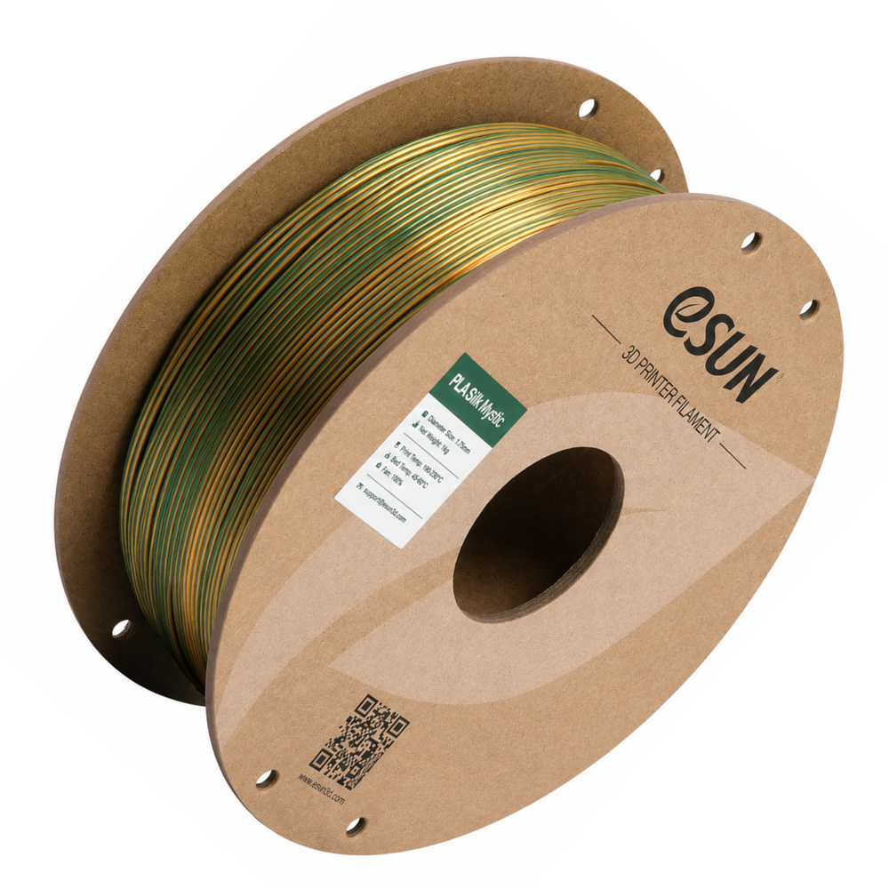 eSUN Silk PLA Mystic Gold Red Green Filament 1.75mm -3D Printers/Pens -Filaments -Robocraze