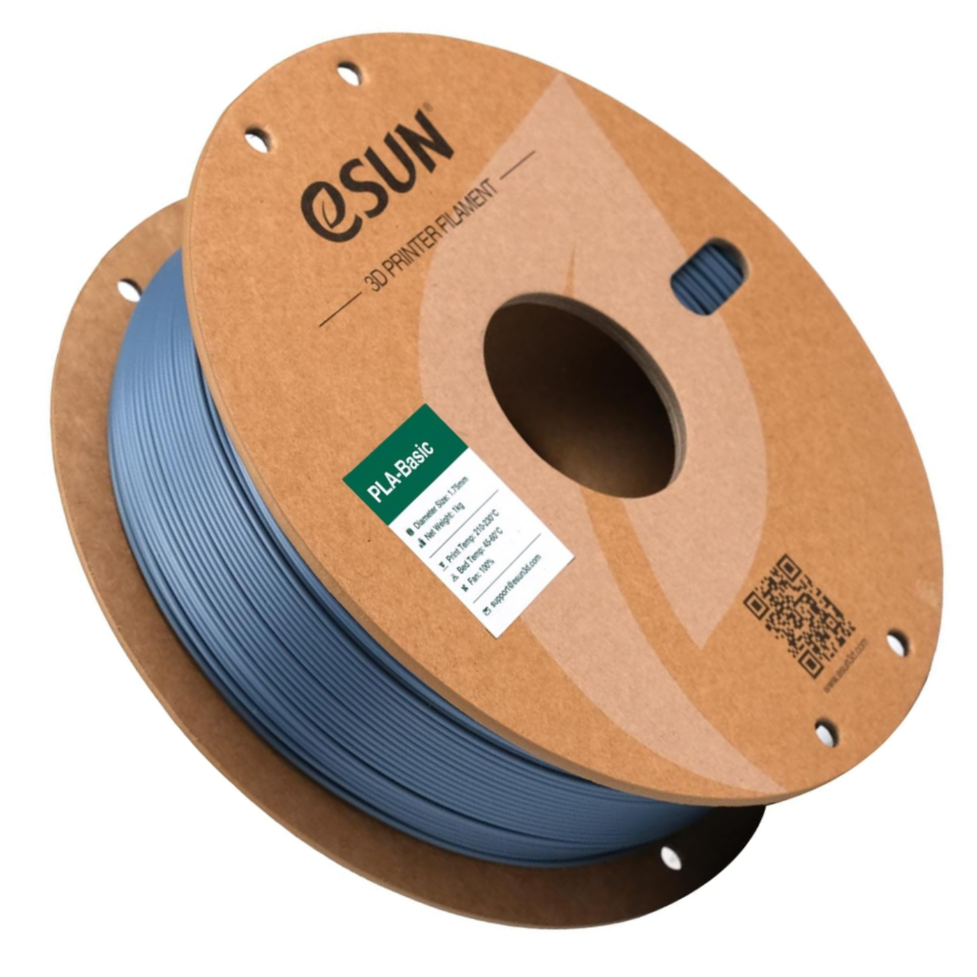 eSun 1.75mm PLA-Basic Grey Color 3D Printing Filament 1kg -3D Printers/Pens -Filaments -Robocraze