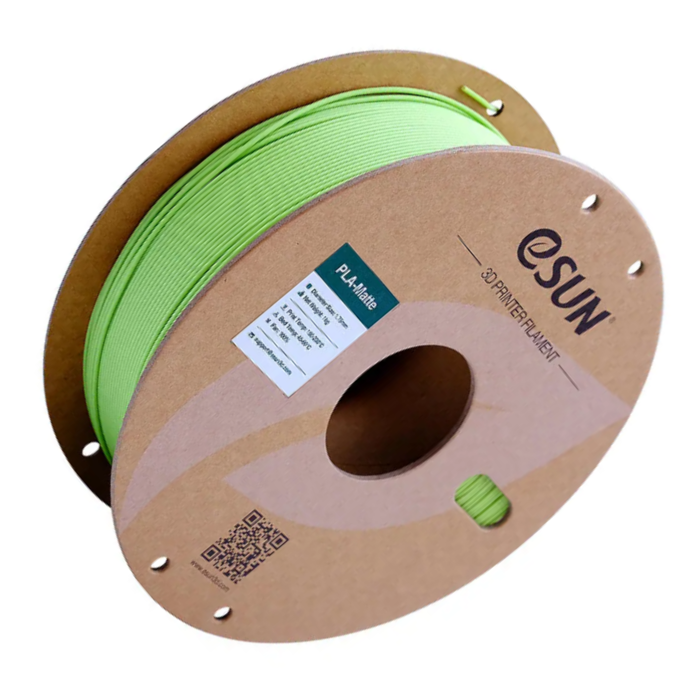 Filment Paper eSun 1.75mm PLA-Matte Filament 1kg Paper Roll Matcha Green – Robocraze
