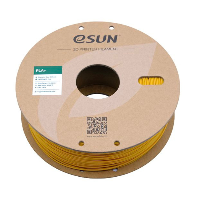 eSun 1.75mm PLA+ 3D Printing Filament 1kg Yellow Color -3D Printers/Pens -Filaments -Robocraze