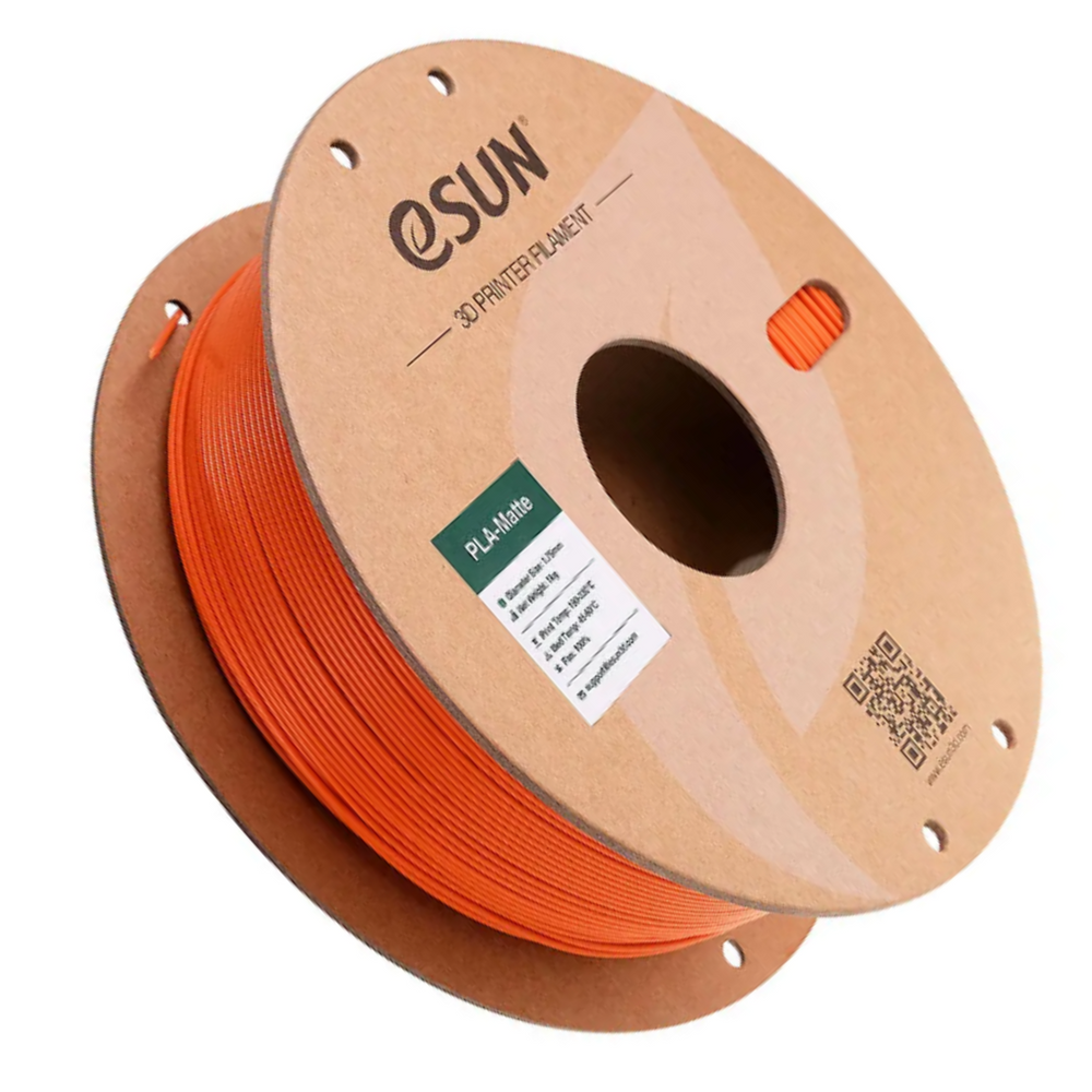 eSun PLA-Matte Filament 1.75mm 1kg Paper Roll Tangerine Color -3D Printers/Pens -Filaments -Robocraze