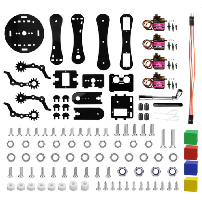 ACEBOTT ESP32 5-DOF Robot Arm Kit QD007 – AI Robot Kits expansion for robotics. -DIY Car Kits -Robocraze