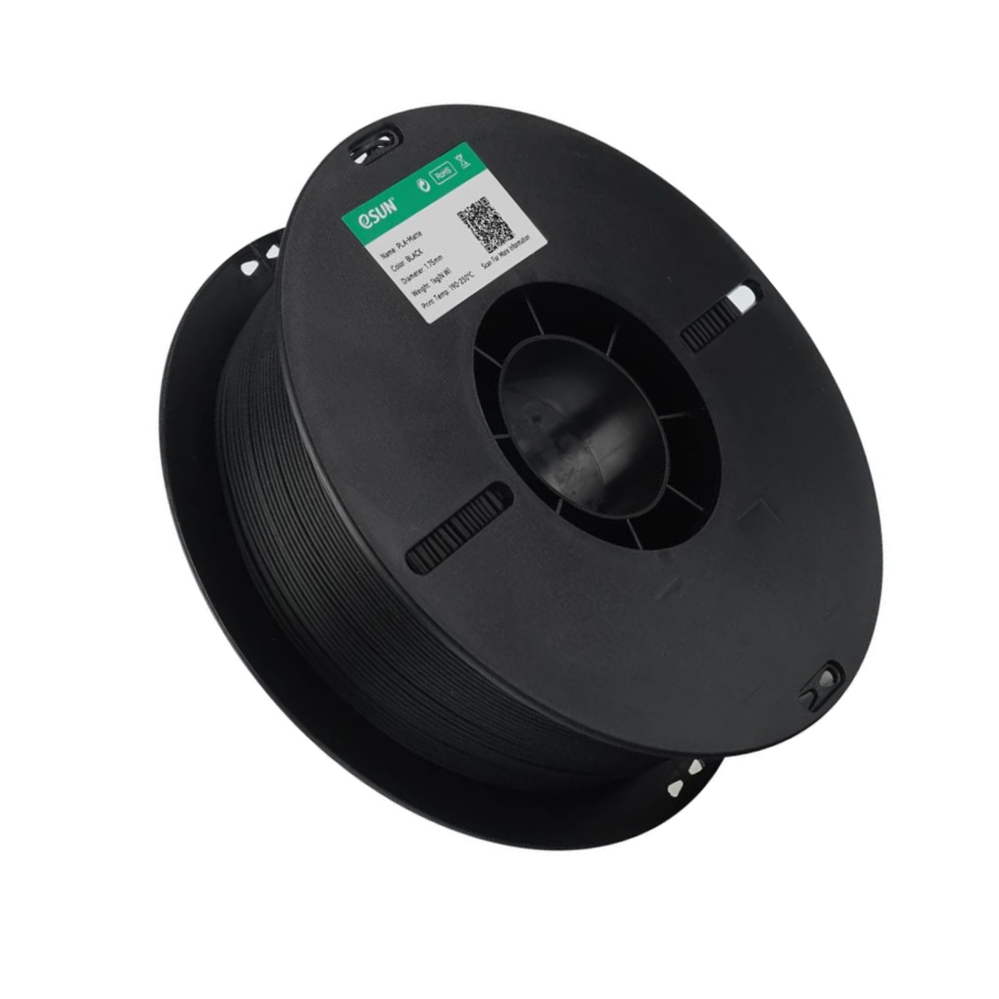 eSUN PLA Matte Black Filament 1.75mm for 3D Printing - Robocraze