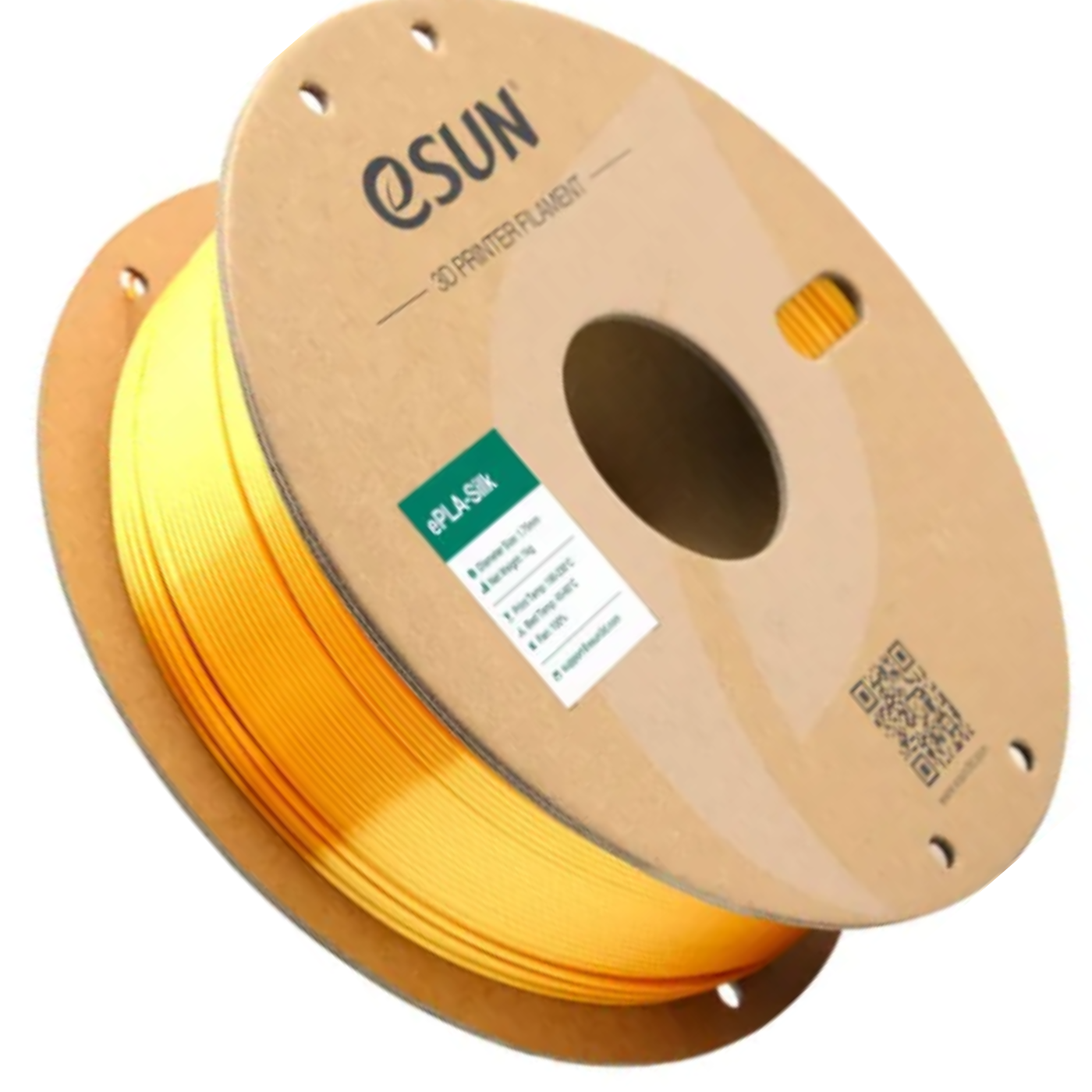 eSUN Silk PLA Gold Filament 1.75mm for 3D Printing - Robocraze