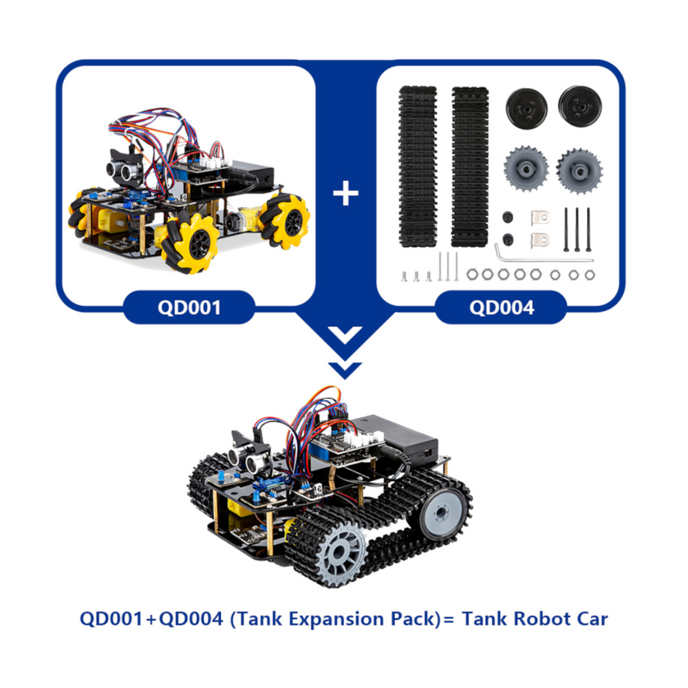 ACEBOTT ESP32 Tank Robot Car Expansion Pack - QD004