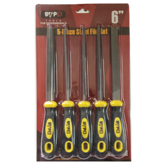 GripX 5-Piece 6-Inch Big Steel File Set