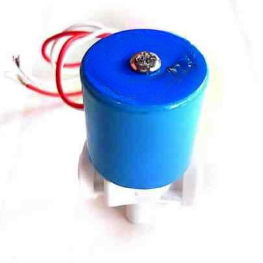 Solenoid Valve 12V 1/4 inch (Blue) - 12V solenoid valve for water, gas, and air flow. -Solenoid Valve -Robocraze