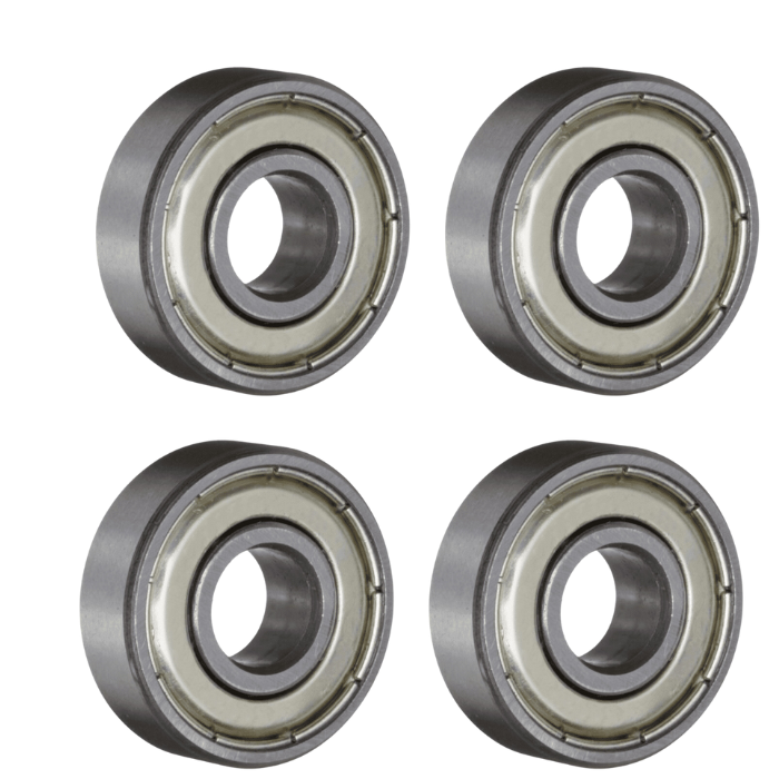 Radial Ball Bearing 608ZZ for 3D Printer (Pack of 4)