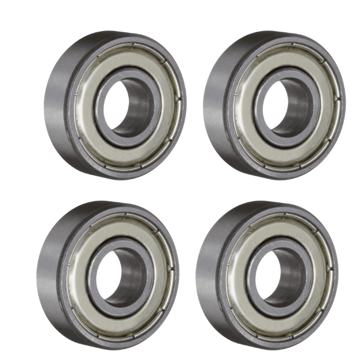 Radial Ball Bearing 608ZZ (Pack of 4) – Essential 3D Printing Machine Parts for smooth rotational movement.-Robocraze