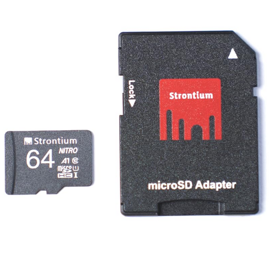 Nitro 64GB SD Card – High-speed Raspberry Pi SD card for smooth performance & storage expansion. -Robocraze