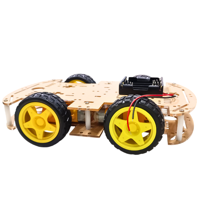 4WD Smart Robot Car Kit with Acrylic Chassis – Powerful DIY Kits, STEM Kits, Robot Kits -Robocraze