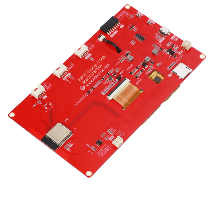 ELECROW ESP32 7 Inch HMI Display – 800x480 TFT LCD, supports PlatformIO & LVGL -HMI Display Module -Robocraze