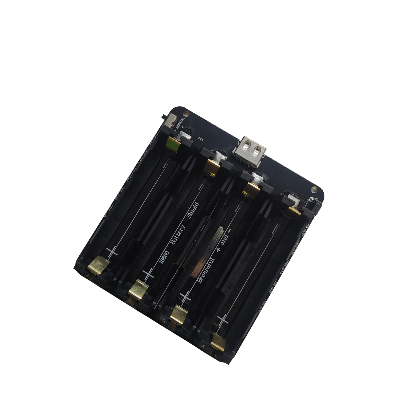 18650 Battery Holder V3 Development Board 4-Cell Module Compatible with Raspberry Pi 3 -Robocraze