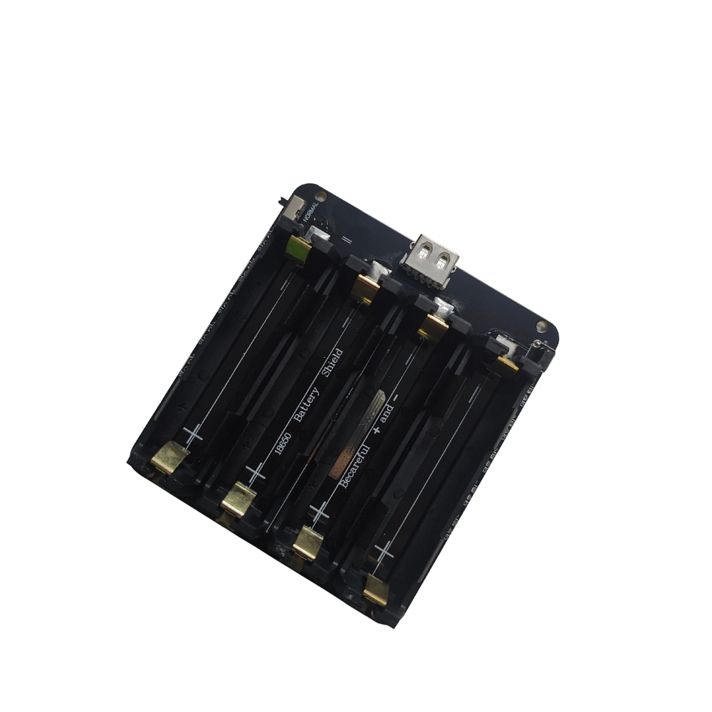 18650 Battery Holder V3 Development Board 4-Cell Module Compatible with Raspberry Pi 3 -Robocraze