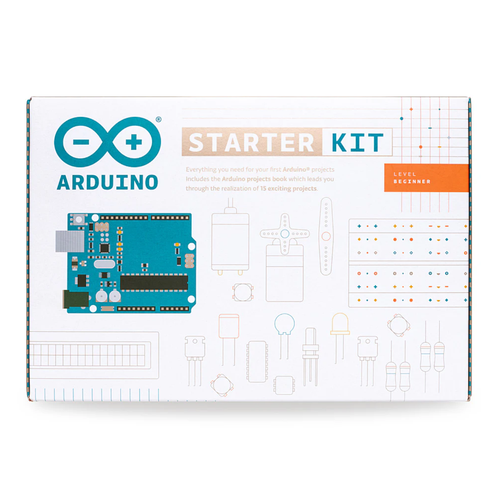Official Arduino Starter Kit – Beginner-friendly kit with sensors, motors & guidebook. -Robocraze