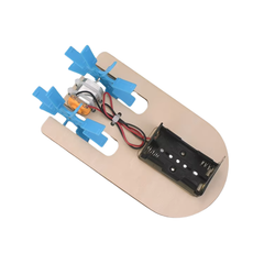 Pludo STEM Kit Paddle Racer – DIY Science Experiment Kit for Kids 3–8 | Grade Preschool–2 Water Resistance Activity -DIY Kit -Pludo Education Kit -Robocraze