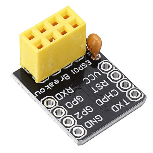ESP8266 ESP-01 Breakout Board – Adapter for breadboard compatibility. -Nodemcu ESP Board -Robocraze