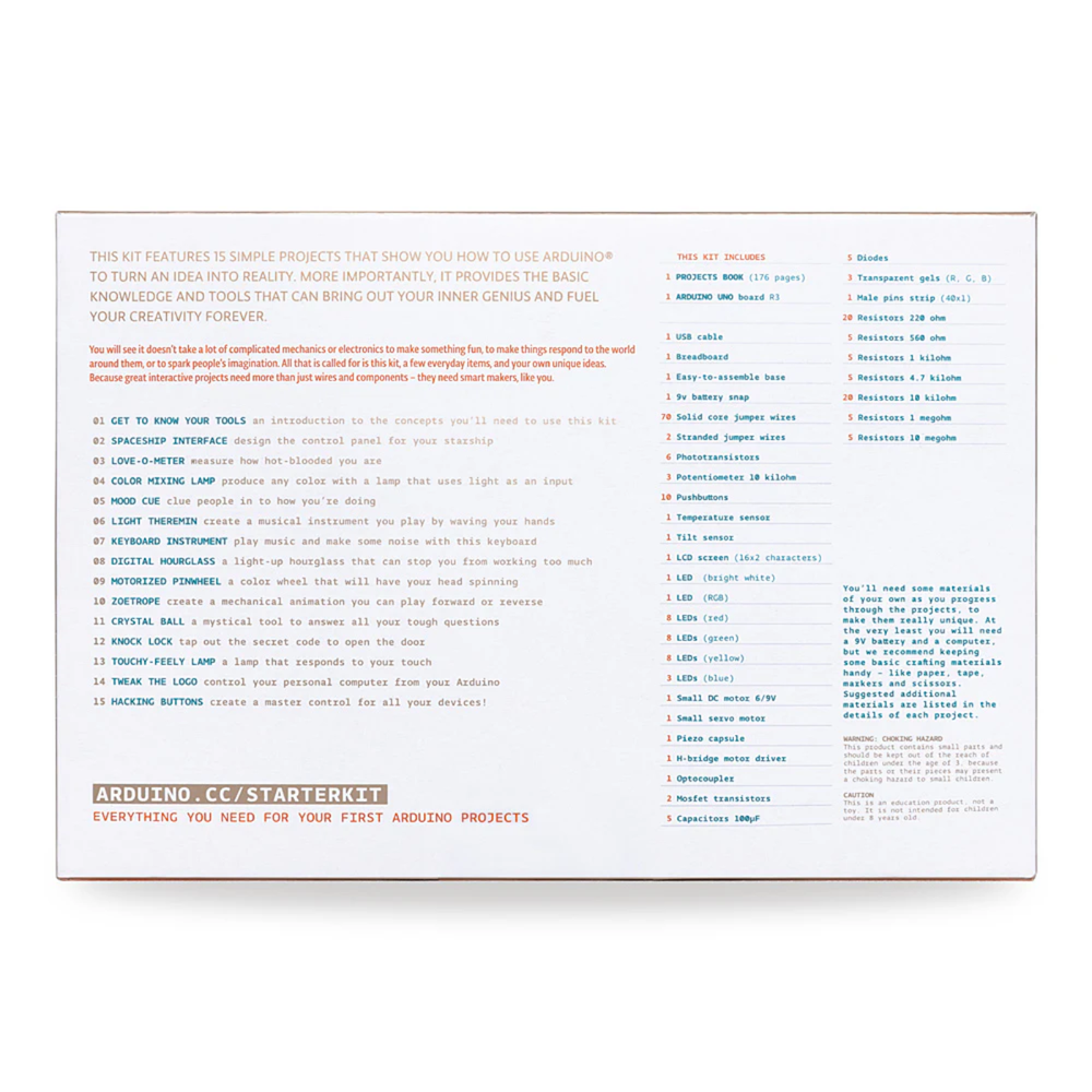 Official Arduino Starter Kit – Beginner-friendly kit with sensors, motors & guidebook. -Robocraze