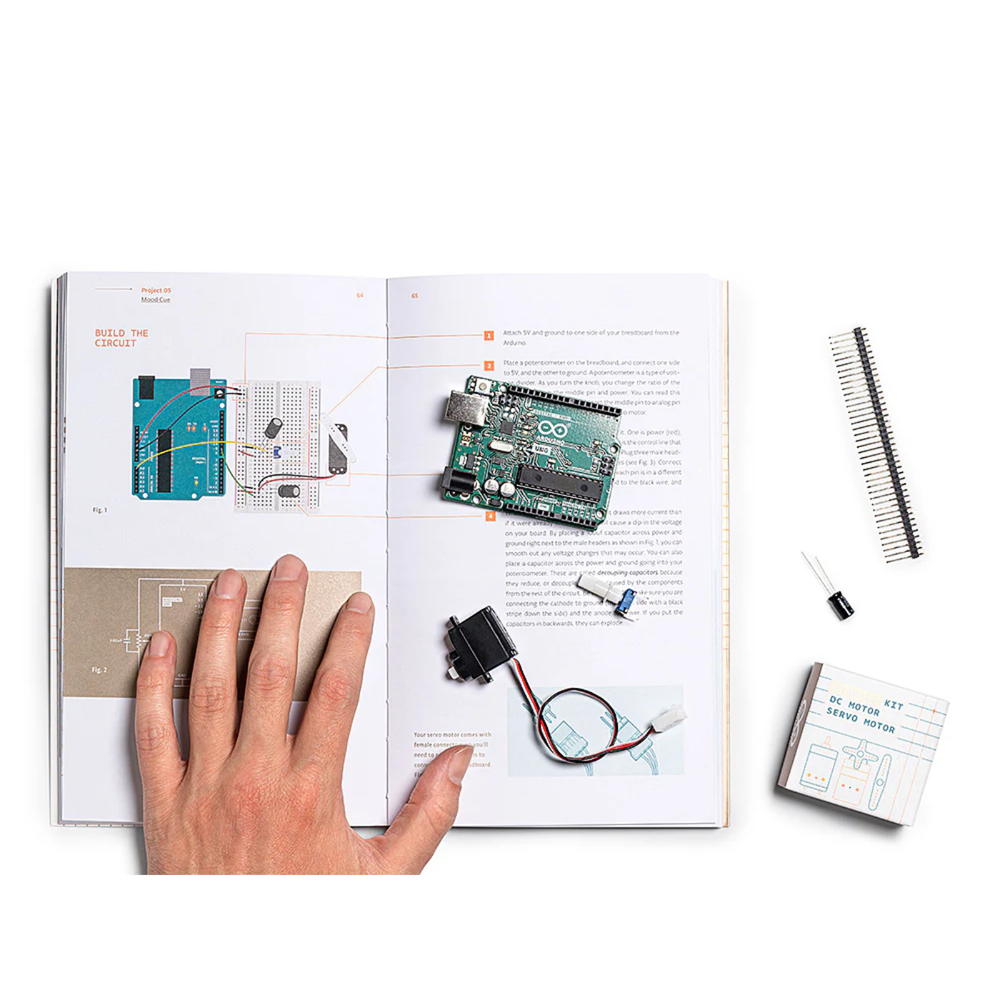 Official Arduino Starter Kit – Beginner-friendly kit with sensors, motors & guidebook. -Robocraze