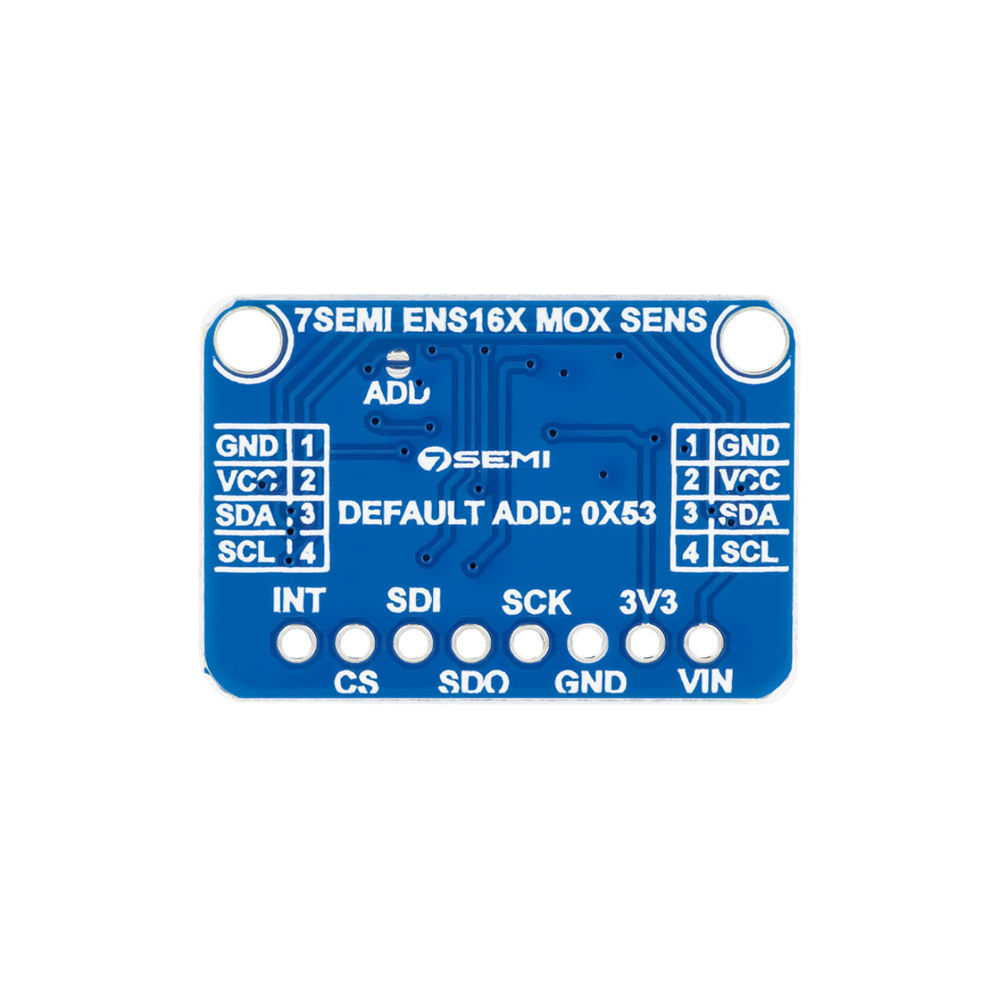 7Semi ENS160 Air Quality Sensor Breakout Board with VOC & eCO₂ Sensing -Robocraze