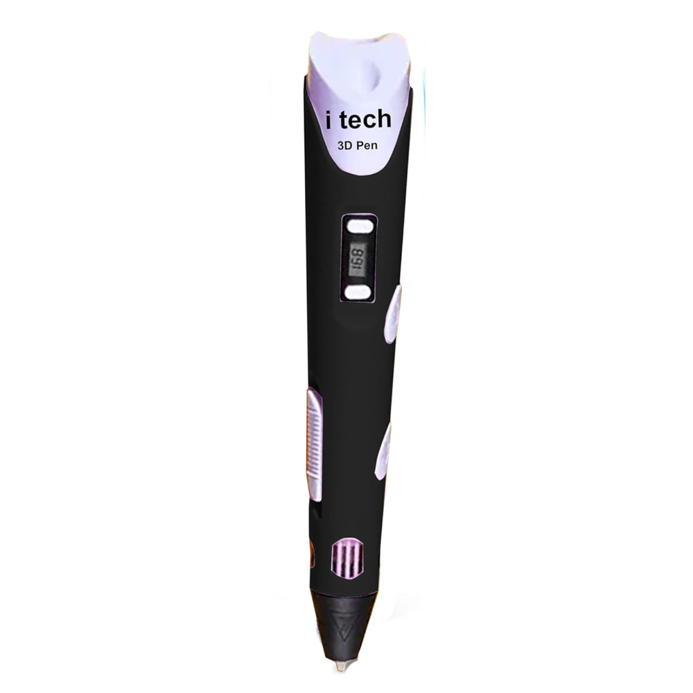 I Tech Kids Friendly Magic 3D Pen Black -3D Printers/Pens -3D Pens -Robocraze