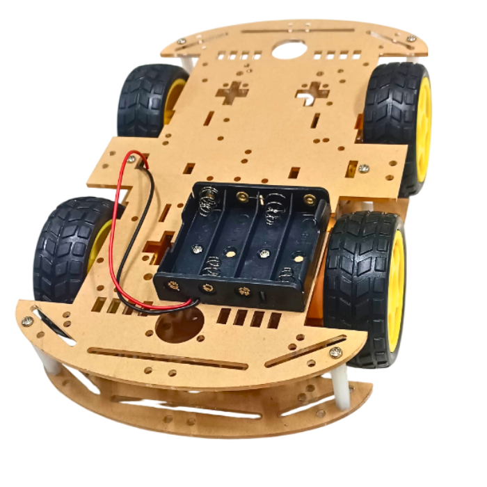 4WD Smart Robot Car Kit with Acrylic Chassis – Powerful DIY Kits, STEM Kits, Robot Kits -Robocraze