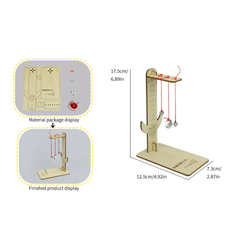 Pludo STEM Kit Pendulum Play Kit – DIY Science Experiment Kit for Kids 8–11 | Grade 3–5 Motion & Gravity Model -Pludo Education Kit -Robocraze