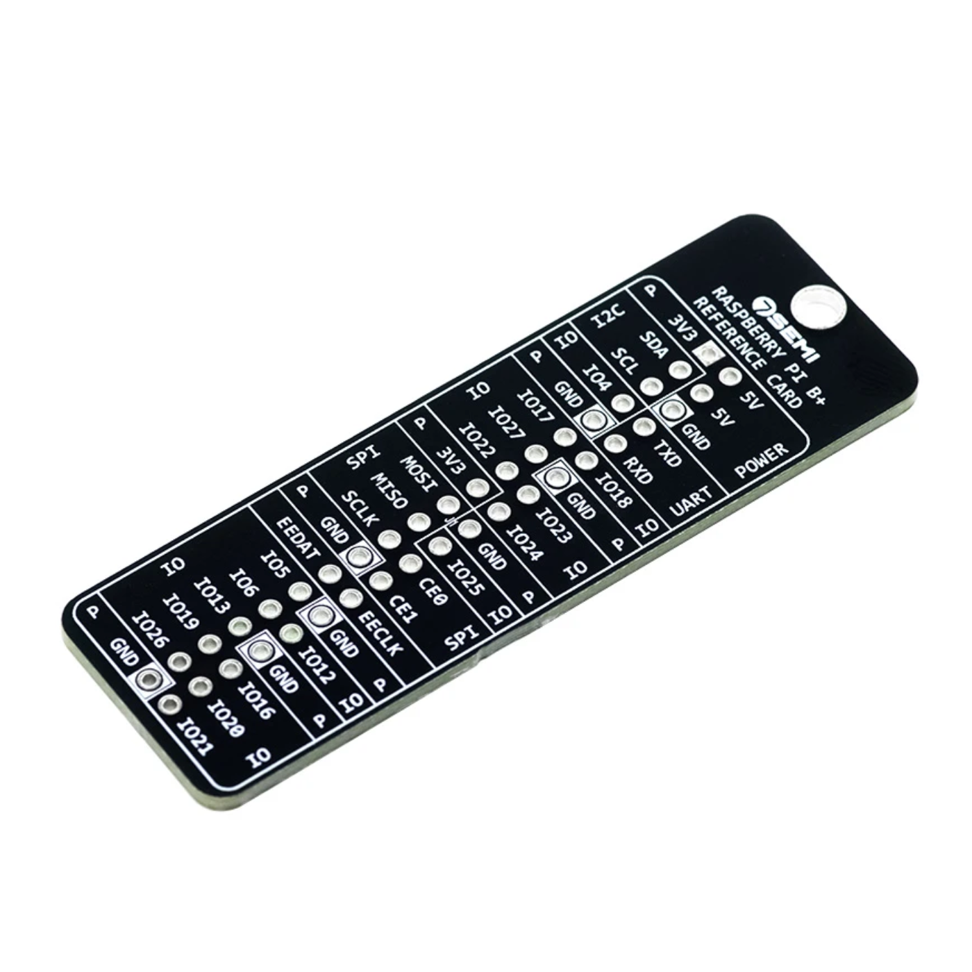 7Semi Raspberry Pi GPIO Pinout Reference Card & Guide