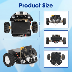 ACEBOTT TinkerBott Smart Car Starter Kit Compatible without BBC micro:bit V2