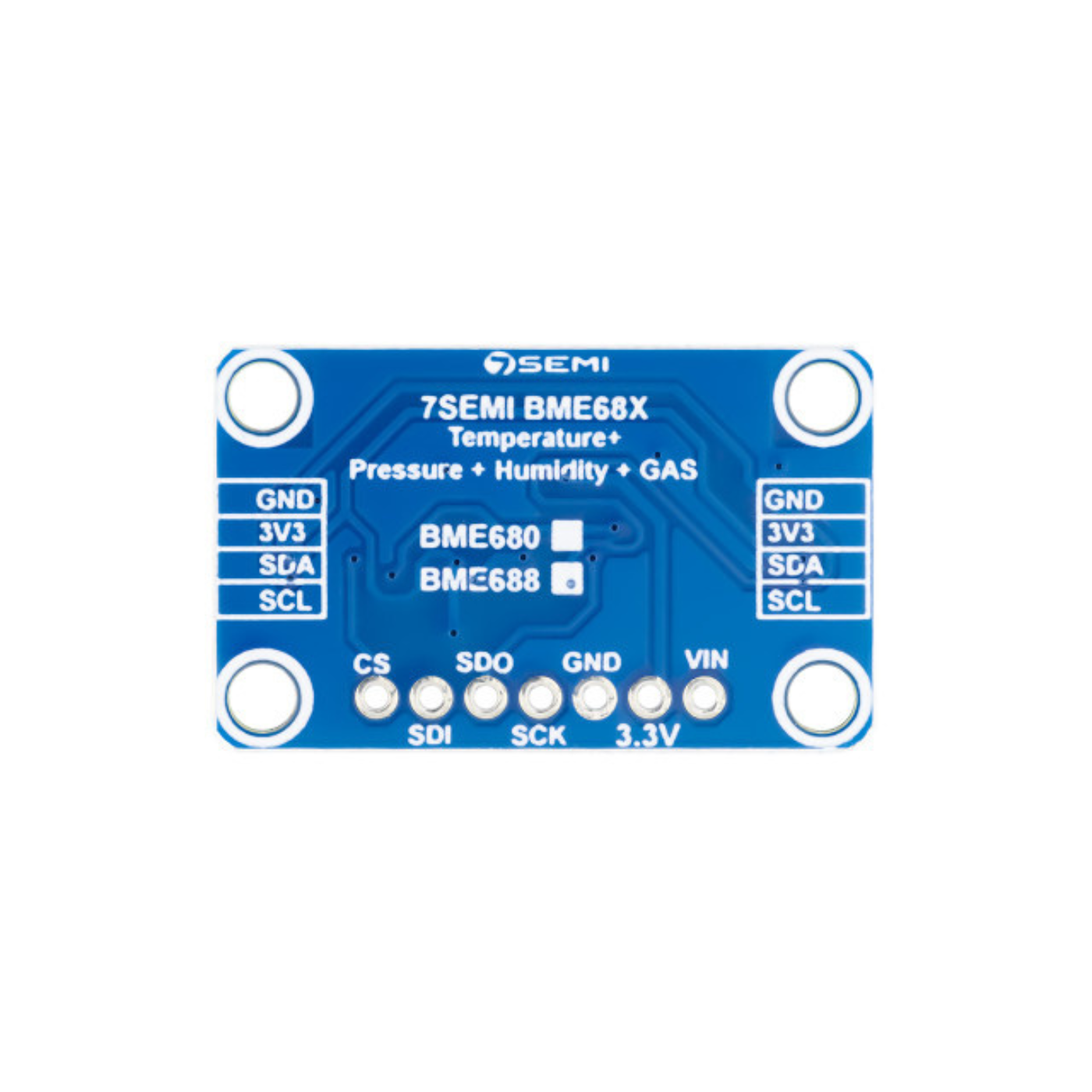 7Semi BME688 Environmental Sensor Breakout with Gas, Temperature, Humidity & Pressure Monitoring -Robocraze