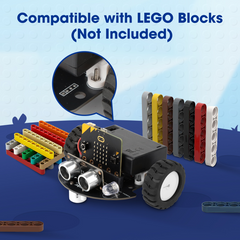ACEBOTT TinkerBott Smart Car Starter Kit Compatible without BBC micro:bit V2