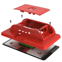 ABS Red Case for Raspberry Pi 4B & Touchscreen – Durable Official Raspberry Pi Case for Pi 4B & touchscreen. -Robocraze