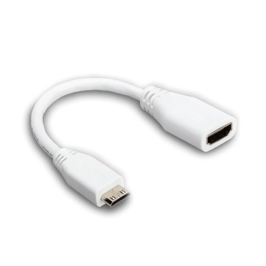 Raspberry Pi Official 10CM Mini HDMI to Standard HDMI Cable – Compact HDMI cable for video output -Robocraze