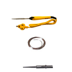 25W Soldering Iron + Tip + 10g Lead – Complete soldering kit - Soldering Kit - Robocraze