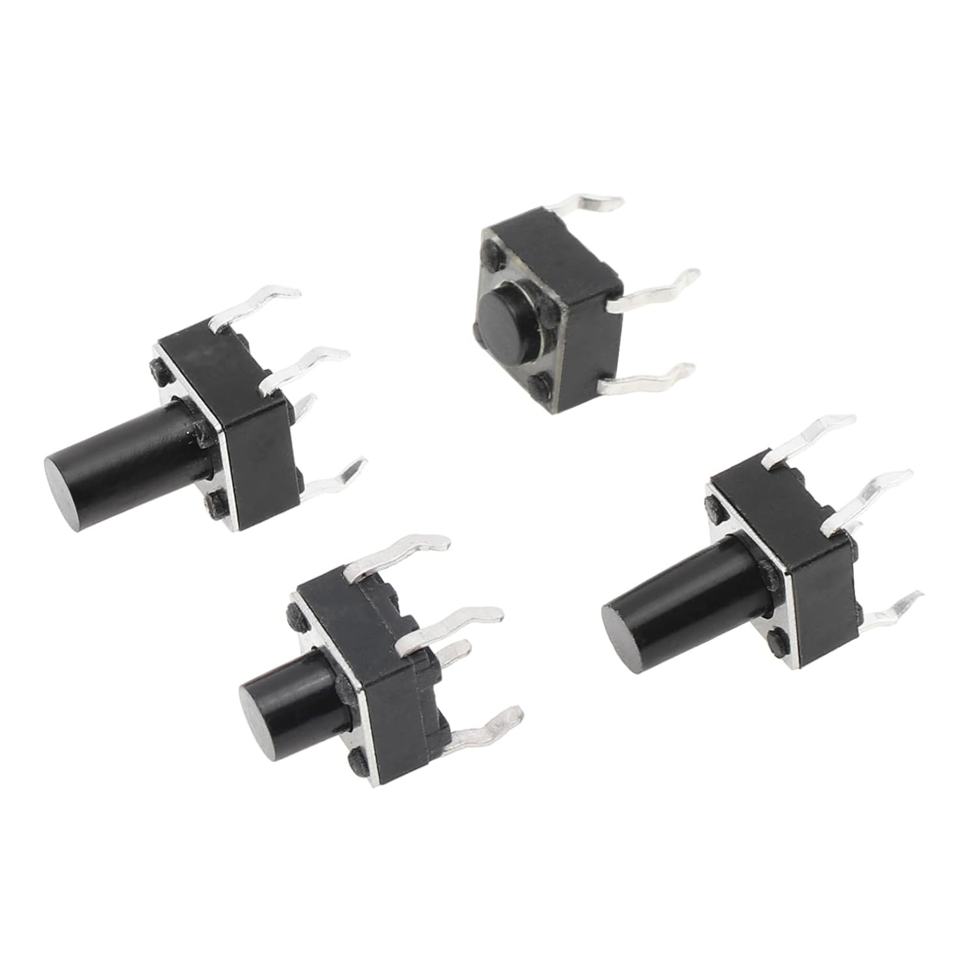 Tactile Push Button Switch Assortment Kit – 180PC 10 Value 6x6mm 4 Pin -Switches -Robocraze