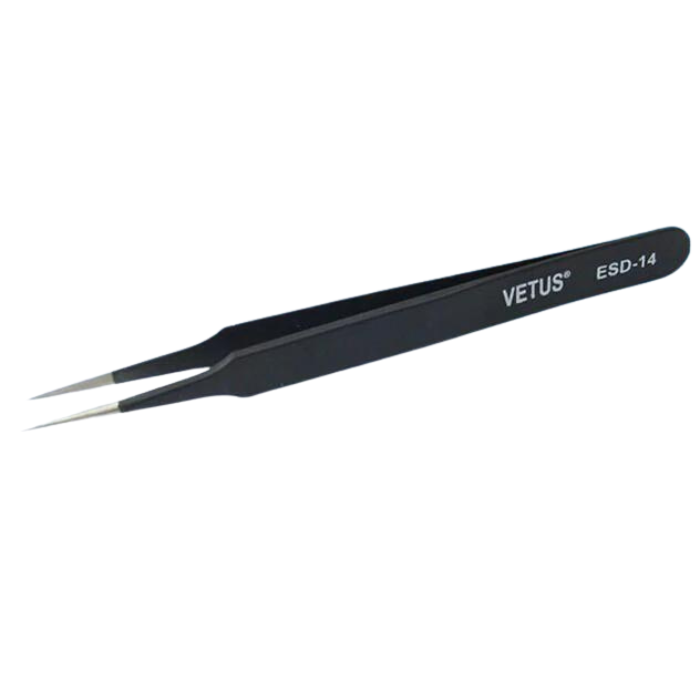 Anti-Static Tweezers 6pcs Set – Electrostatic discharge-safe tweezers – anti-static tweezer set - Hand Tool - Robocraze