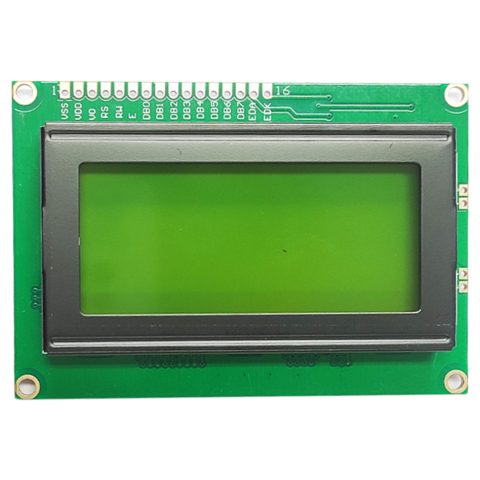 16x4 LCD Display With Green Backlight