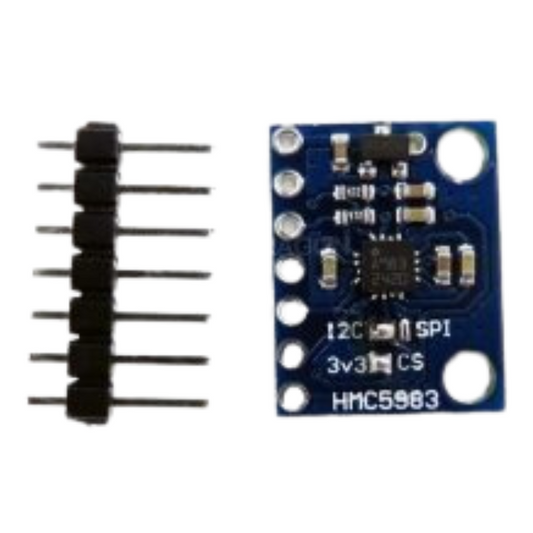 HMC5983 3-Axis Magnetometer – High-precision navigation sensor. -Accelerometers & Gyro Sensors -Robocraze