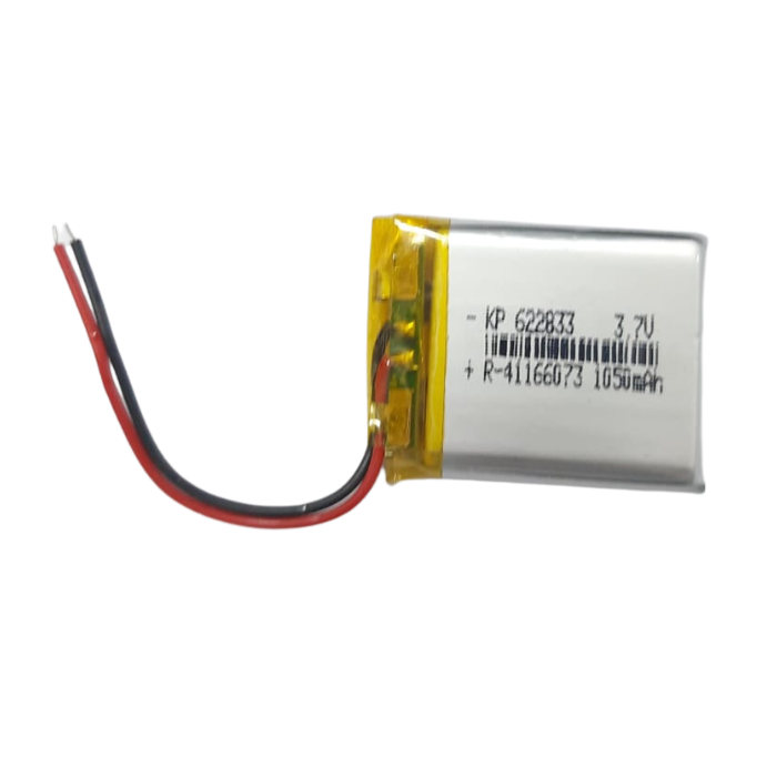 1050 mAh 3.7V single cell Rechargeable LiPo Battery (33 x 28 x 6mm)