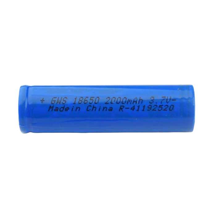 3.7v 2000mah 18650 Li-Ion Battery-Robocraze