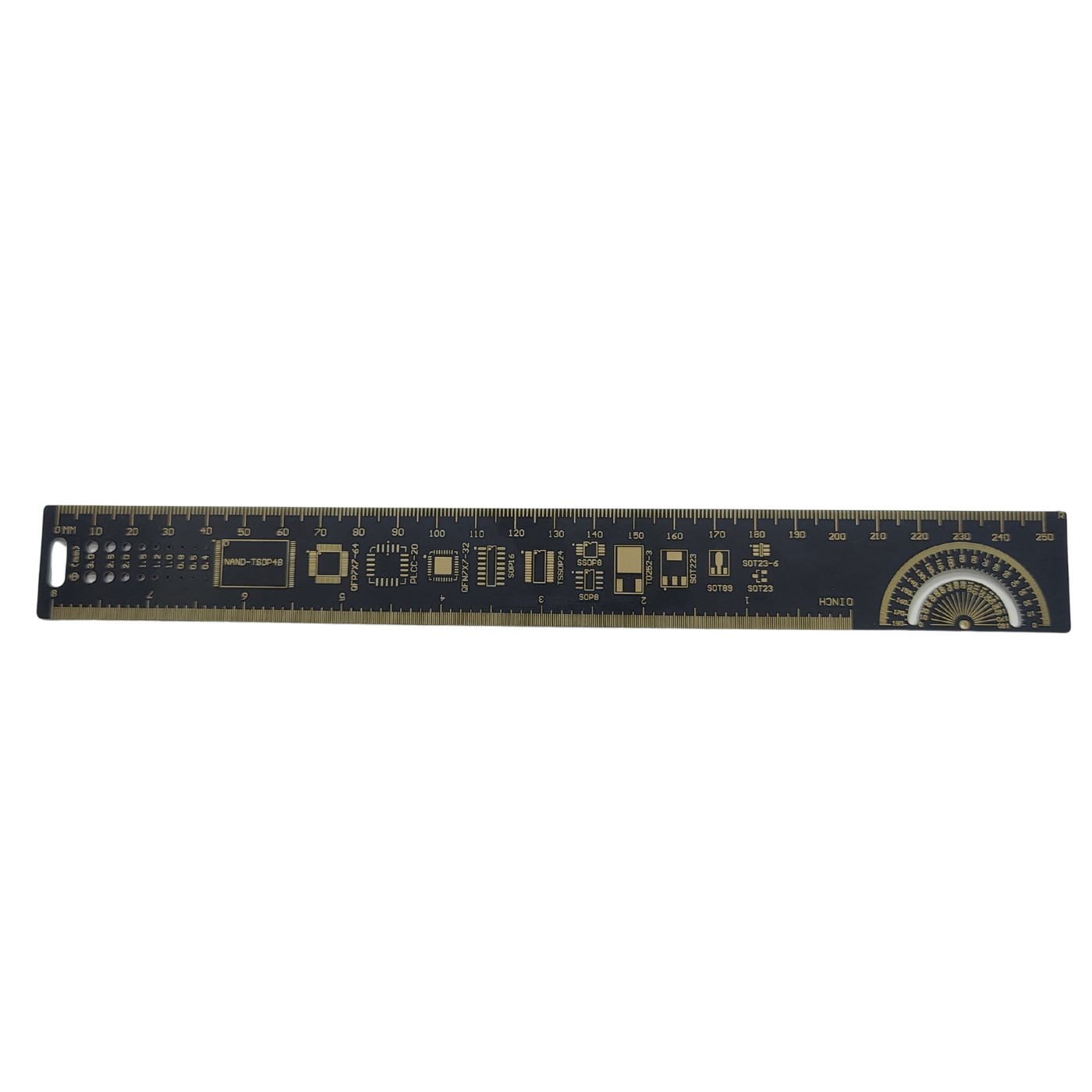 25cm Multipurpose Engineering Measuring PCB Ruler -Robocraze