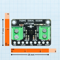 7Semi LM73100 5A Ideal Diode Protection Module – 3.3V–20V Reverse Polarity & Overvoltage Protection