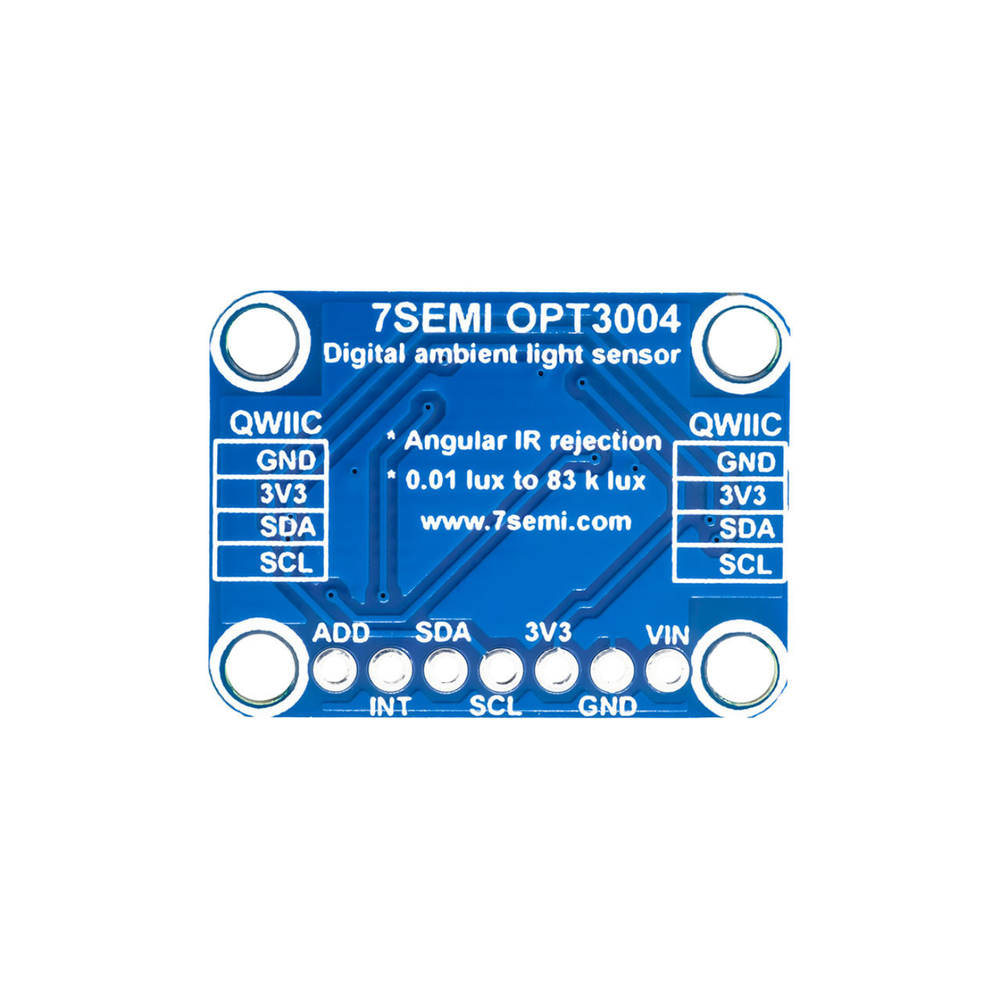 7Semi OPT3004 Digital Ambient Light Sensor Breakout with I2C STEMMA QT / Qwiic -Robocraze