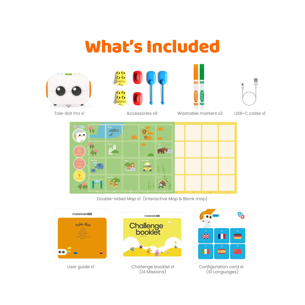 MATATA Tale Bot Pro- Early Learning & Computational Thinking Kit (Pres ...