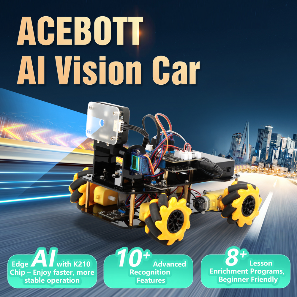 ACEBOTT QD003 STEAM AI Vision Expansion Kit for QD001 Smart Car Kit