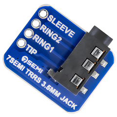 7Semi TRRS 3.5mm Audio Jack Breakout Module - Robocraze