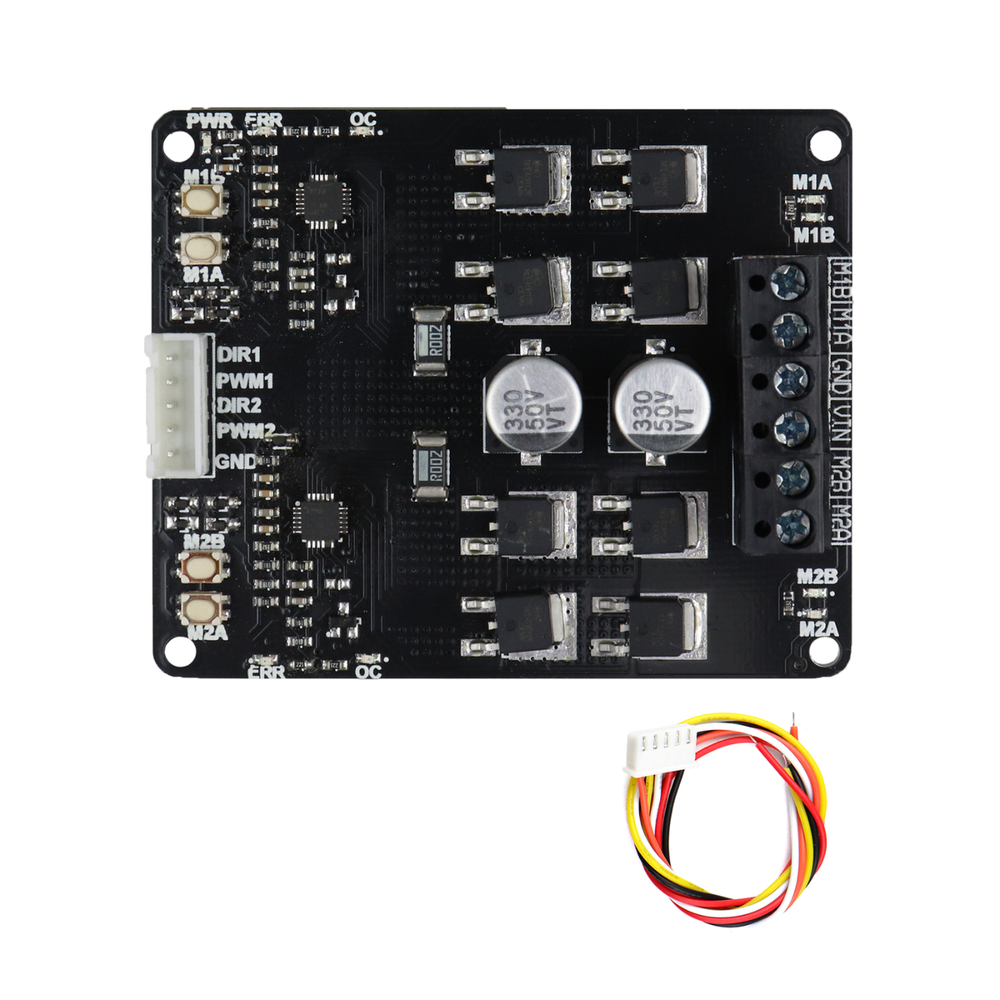 SmartElex 15D Dual Motor DC Motor Driver - 30A Peak Dual Channel PWM Controller -Robocraze